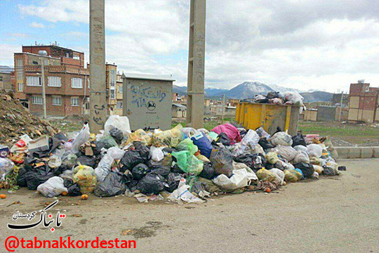 تصاویری از انباشت زباله در مریوان