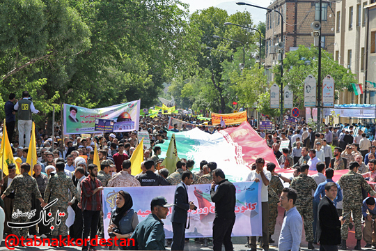 راهپیمایی باشکوه مردم کردستان در حمایت از ملت فلسطین+تصاویر