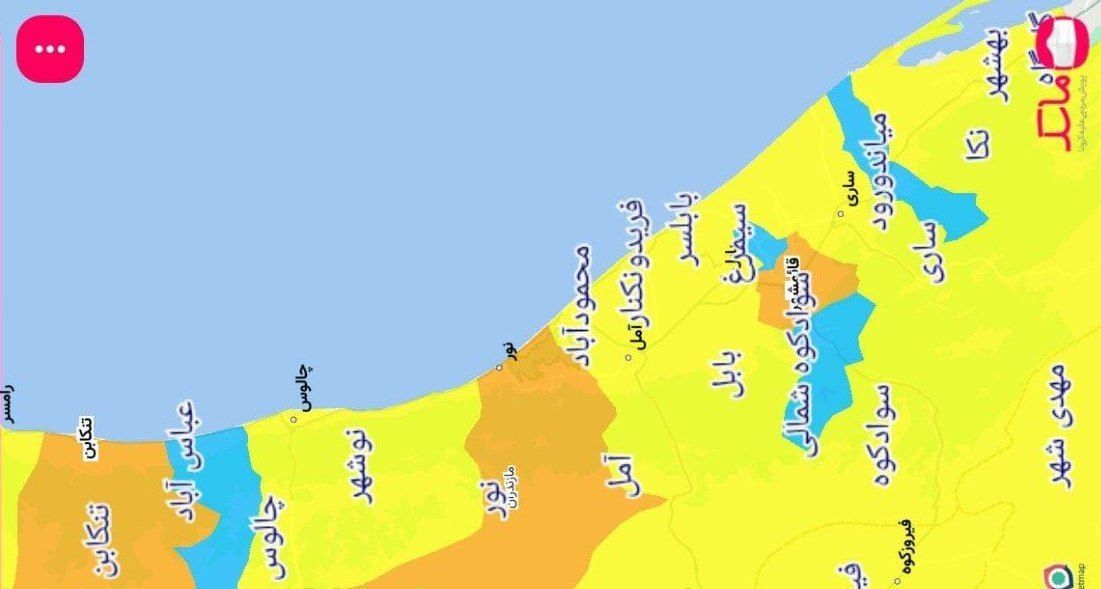 آخرین وضعیت کرونایی شهرهای مازندران