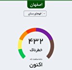عدد عجیبی که امروز ایستگاه قهجاورستان نشان داد/ وضعیت «بسیار خطرناک» برای هوای اصفهان!